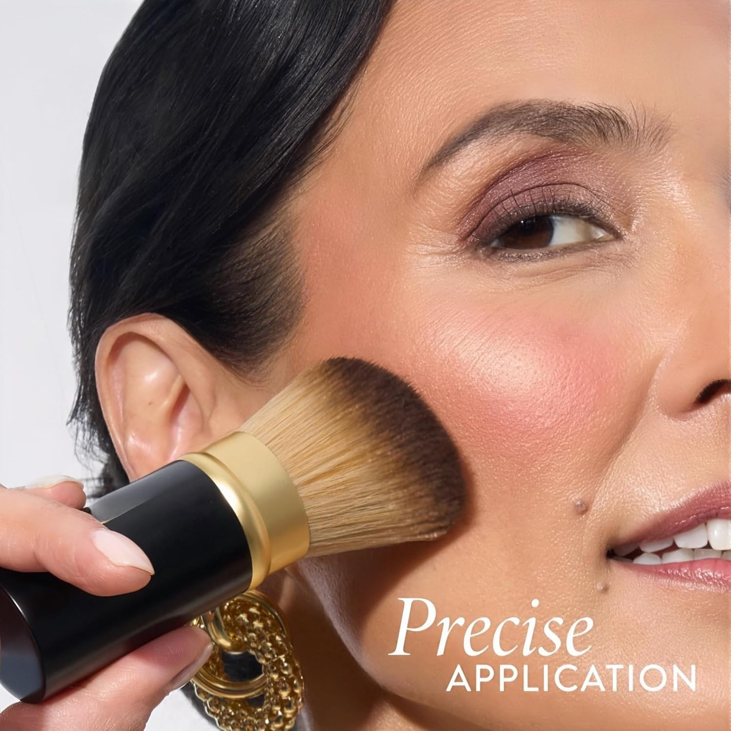 Longfng 3Pcs Baking Makeup Palette-Includes Brush, Facial Powder, Powder Blusher Eye Shadow, Multi-Product Palette for Eyelid Brightening & Face Contouring, for Daily Use or Dating image number 1