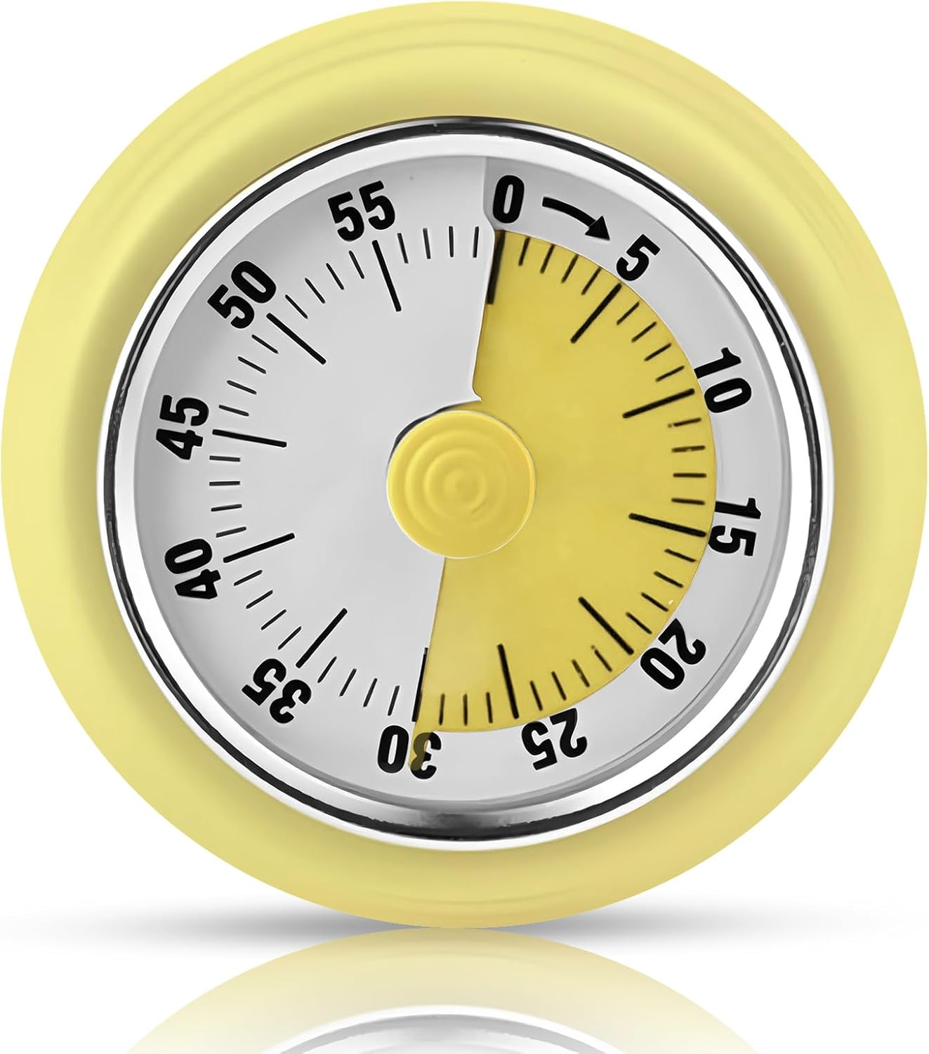 Wind up Kitchen Timers, 60 Minute Mechanical Visual Timer Outlet Magnetic Countdown for Classroom Cooking Fitness Baking Studying Teaching,Home MOD ADHD Tools Homeschool Supplies for Kids Seniors image number 5