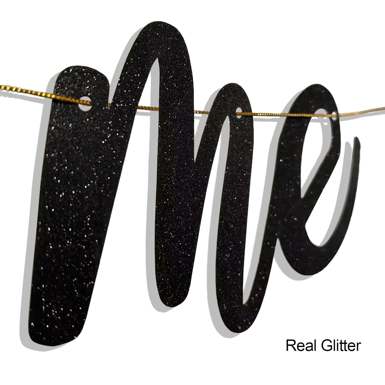 Gifloon Pre-Strung Welcome Home We Missed You so Much Banner for Military Army Returning, Homecoming Party Decorations, Black - Gold image number 2