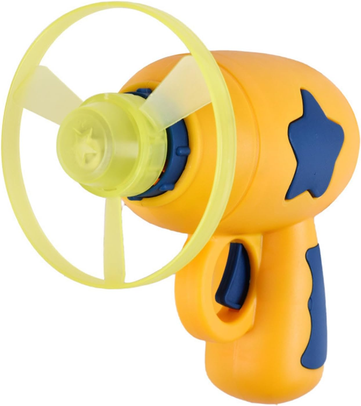 Cat Fetch Toy, Cat Toy, Pet Toy, Colourful Flying Propeller Disc Cat Toy, Chasing Saucer with 1 Launcher and 5 Propellers, Random Colour, Kitten Tracking Toy image number 5