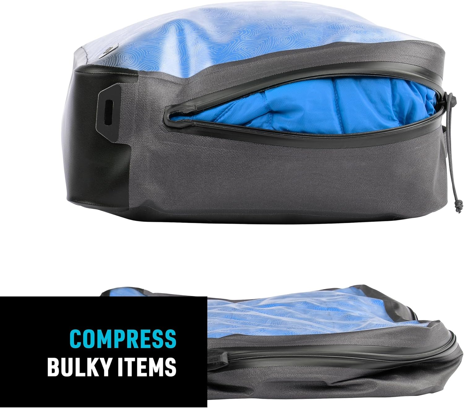 Nite Ize Runoff Waterproof Packing Cube - Waterproof Packing Cube for Travel - Dry Travel Bag with Compression - Charcoal, Large image number 6