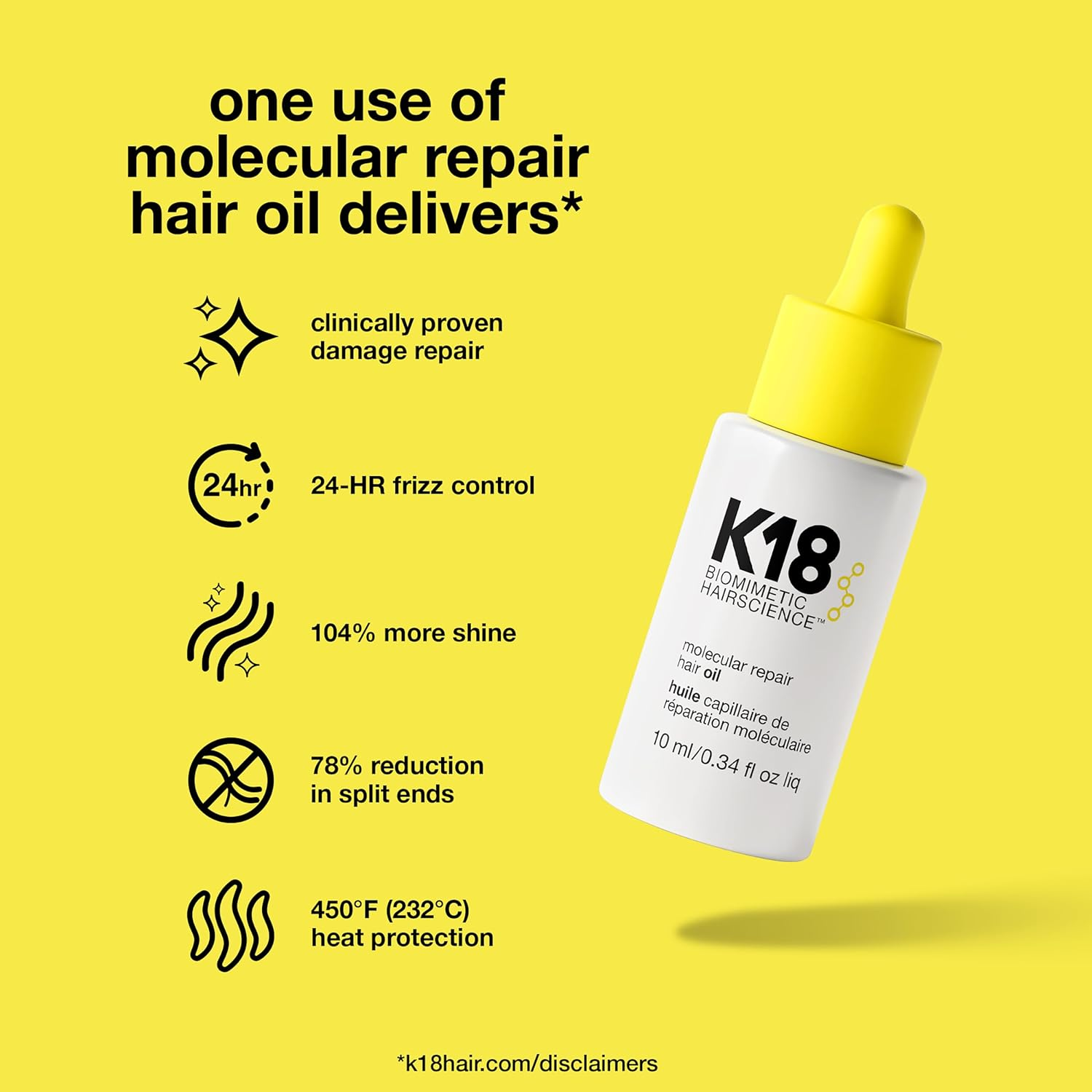 K18 Molecular Repair Hair Oil 10 Ml image number 5