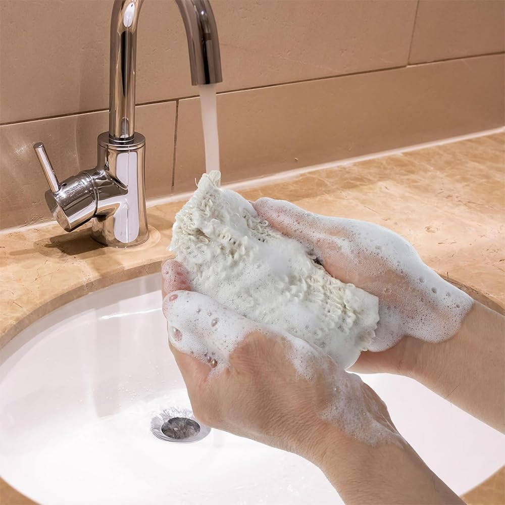 2 Soap Bags & 2 Foaming Nets,Waterproof & Leakproof Bag, Bar Soap Pouch for Shower,Natural Sisal Fiber Soap Savers,Portable Quick-Dry Waterproof Bag for Travel & Camping image number 6