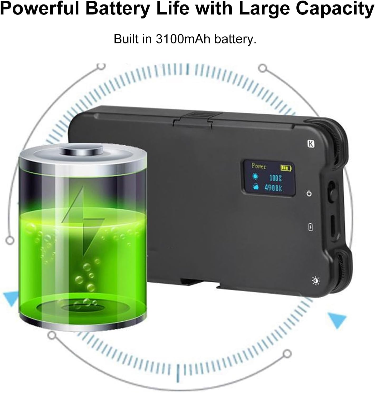 Reduced Reflected Tattoos Filling Light Tattoos Photography Light Resoluble LED Ring Light with 52 Mm CPL Lens Filter Wireless Rechargeable 2400K -6400K image number 1