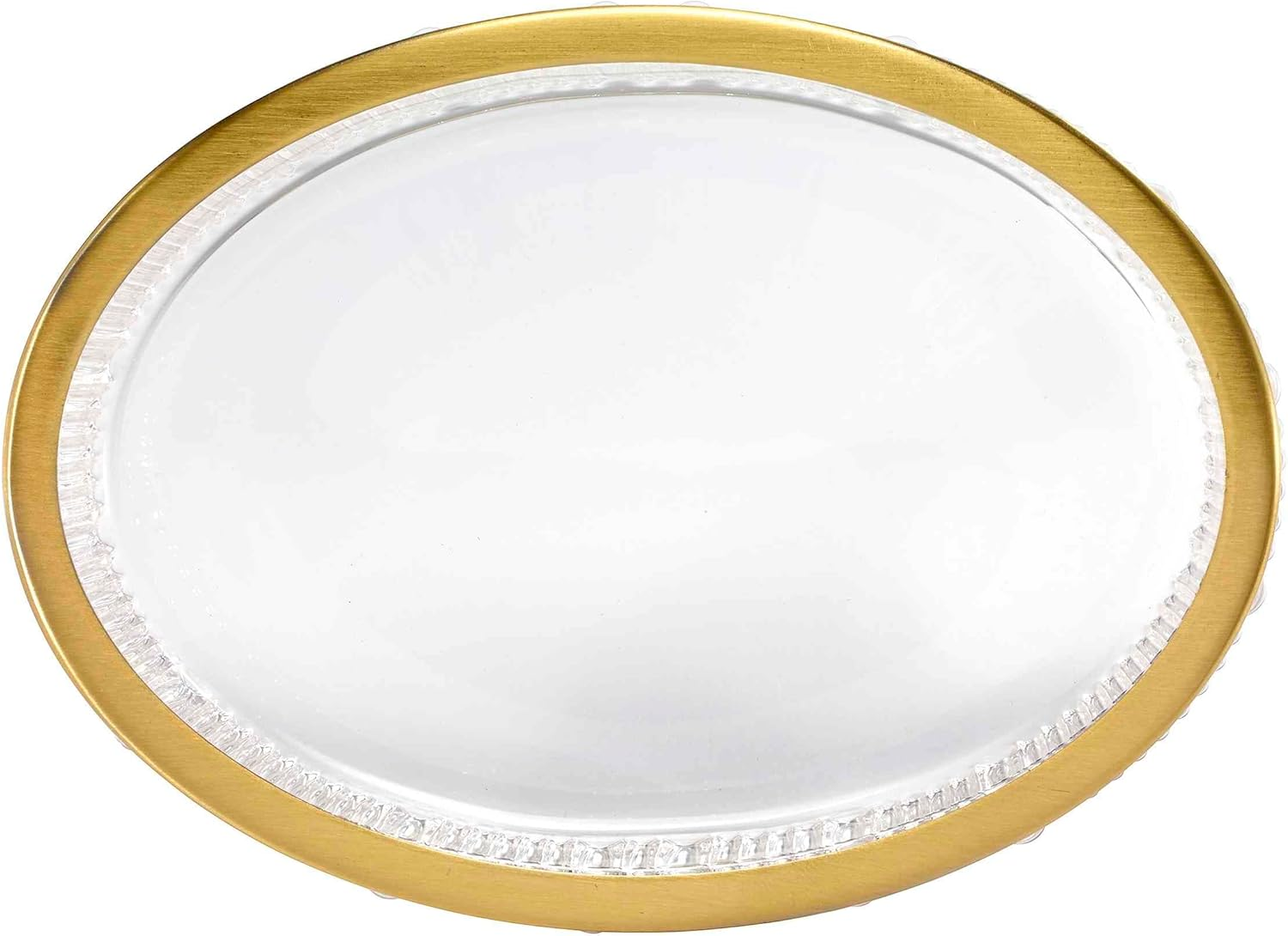 Nicole Miller - Soap Dish, Glass Countertop Accessories, Dorm Room Essentials (Louise Collection, Clear) image number 4