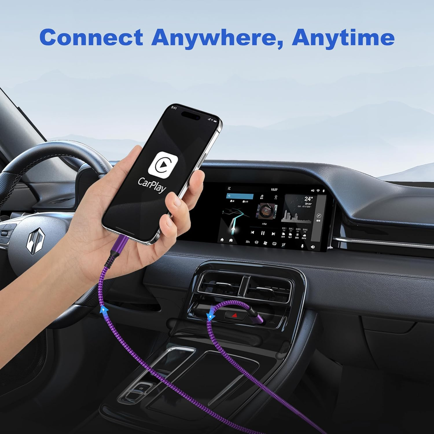 Basesailor for Ipad Mini 7 Charger Cable 3M/2Pack,Usb C to USBC 100W Fast Charging PD Power Cord for Iphone 17 16 15 Pro Max Plus,Apple Ipad Air 4Th 5Th Mini 6Th Gen,Samsung Galaxy S25 S24 S23 S22 S21 image number 5