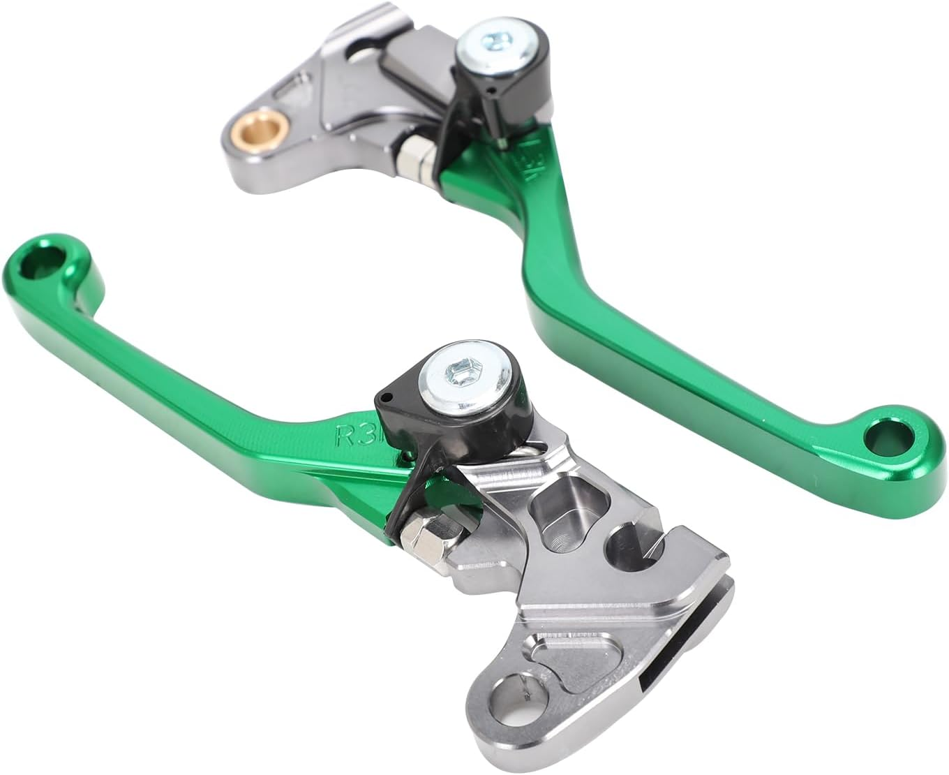 KLX110 KLX 110 Brake Clutch Lever for KLX110L 2010-2024 Dirt Pit Bike,Cnc Foldable Pivot,Collision Rebound,Green image number 2