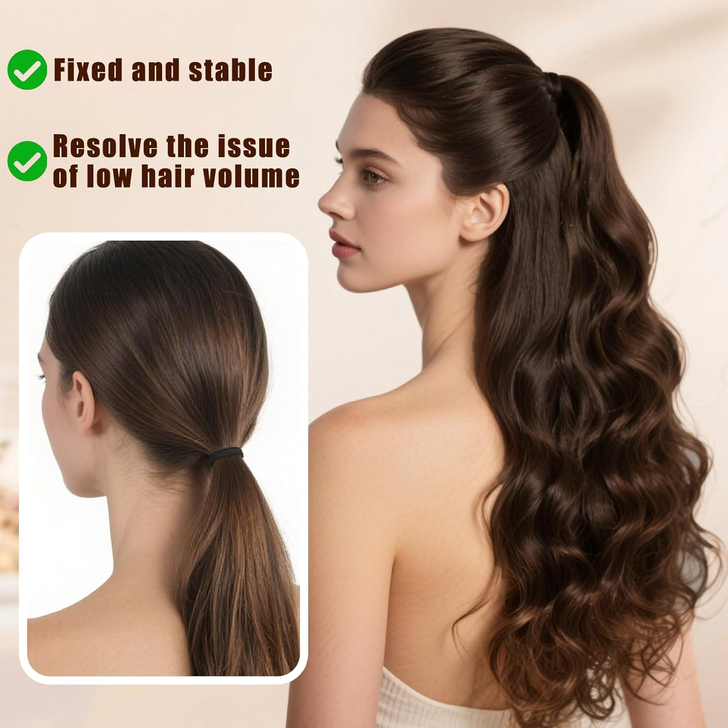 Cosmetics Hair Care & Styling Hair Extensions & Wigs Hairpieces image number 3