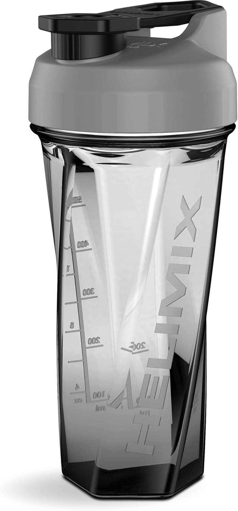 Helimix 2.0 Vortex Protein Shaker Bottle, 591 Ml (20 Oz) - Portable, Leakproof Travel Gym Bottle for Protein Shakes & Workout Smoothies - No Whisks, Clumps, & Batteries - Dishwasher Safe & BPA Free