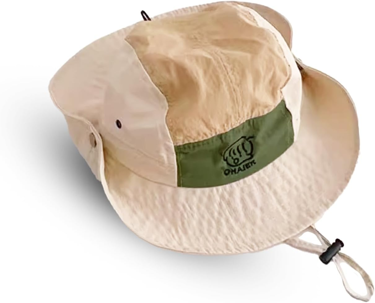 Wholly Good Goods Baby Toddler Kids Sun Hat Bucket Hat Adjustable Chin Strap Lightweight Outdoor Sun Protection Cap Boys Girls 0-7 Years, Perfect for Camping, Hiking, Fishing