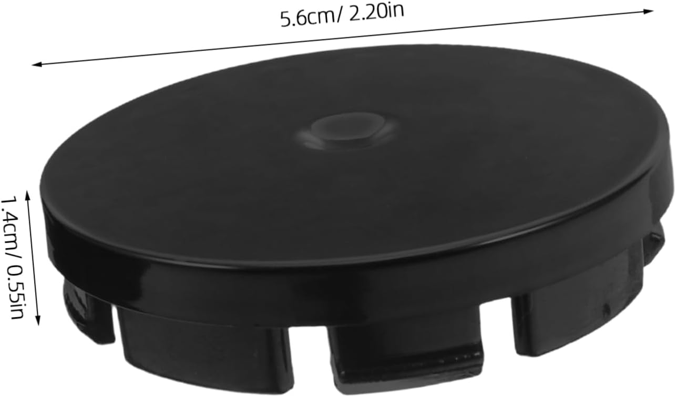 DONFAMDS 4Pcs Wheel Hub Caps Black Rim Center Covers for Car Modification Weatherproof Plastic Easy Install Stylish Hub Center Caps image number 5