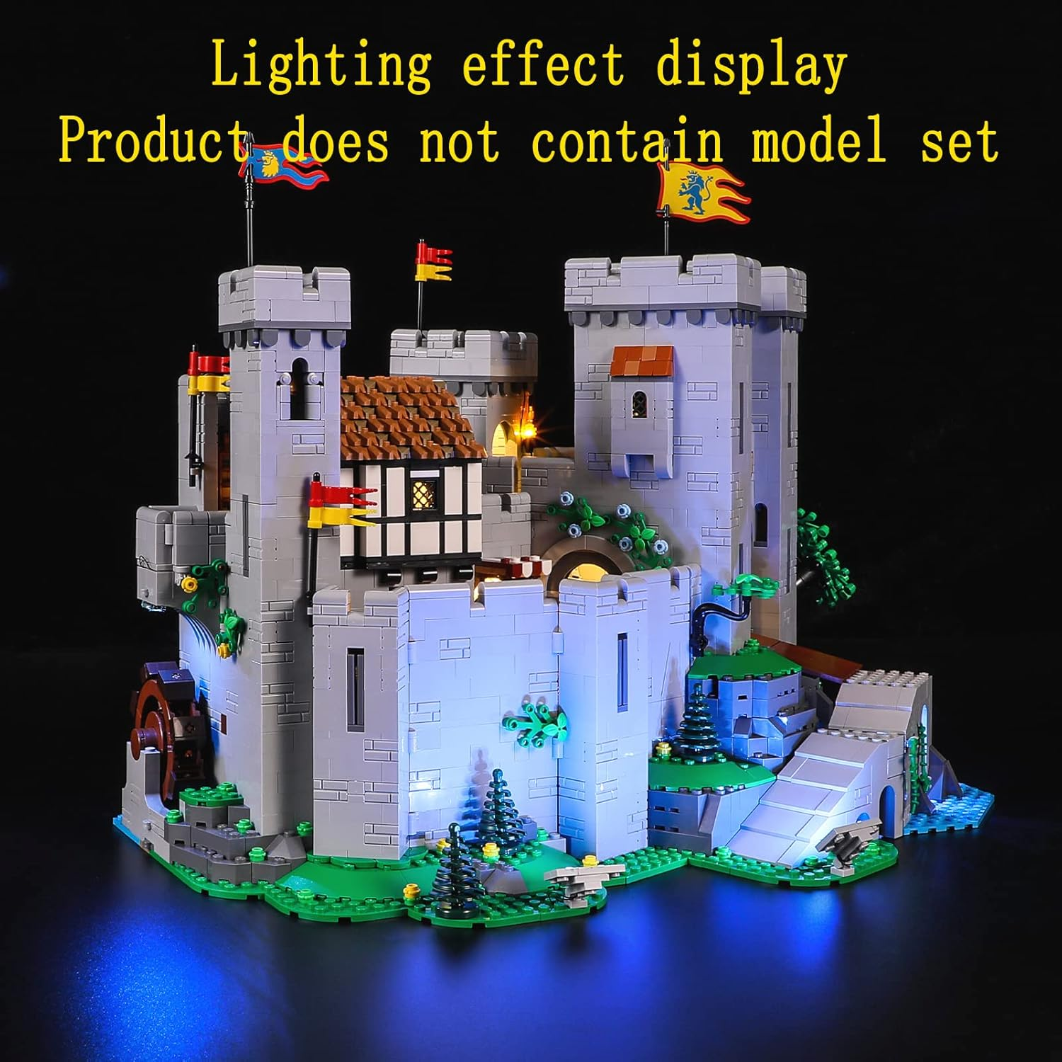 GEAMENT LED Light Kit Compatible with  Lion Knight'S Castle - Lighting Set for Creator 10305 Building Model ( Set Not Included) image number 1
