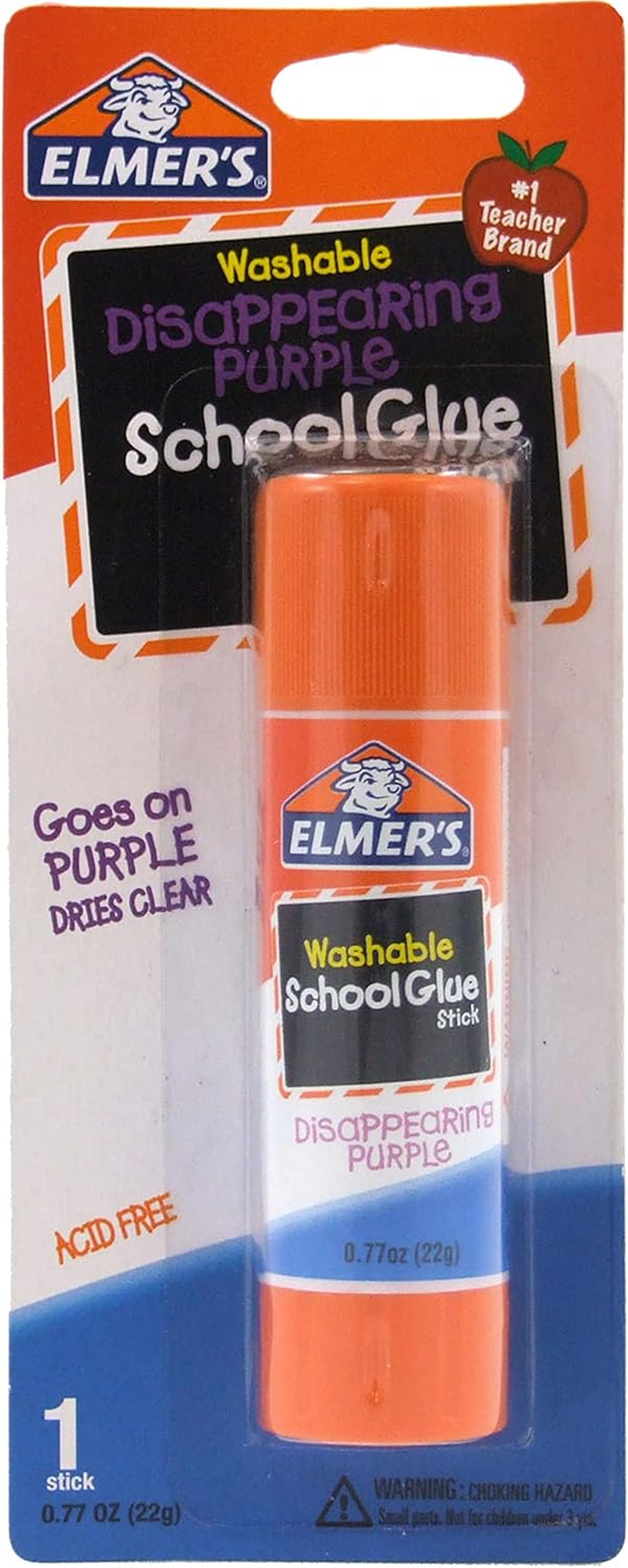 Elmer'S Disappearing Purple School Glue Stick | 22 Gram | Washable & Nontoxic Craft Glue | 1 Count image number 1
