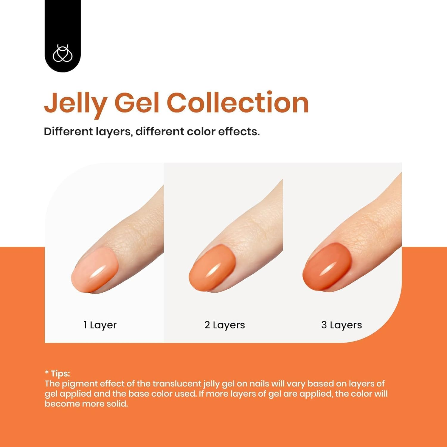 Beetles Gel Polish Jelly Gel Nail Polish 6 Colors Transparent Gel Polish Set Translucent Brown Red Blue Green Orange Spring Nails Soak off LED UV Curing Manicure Kit Women image number 3
