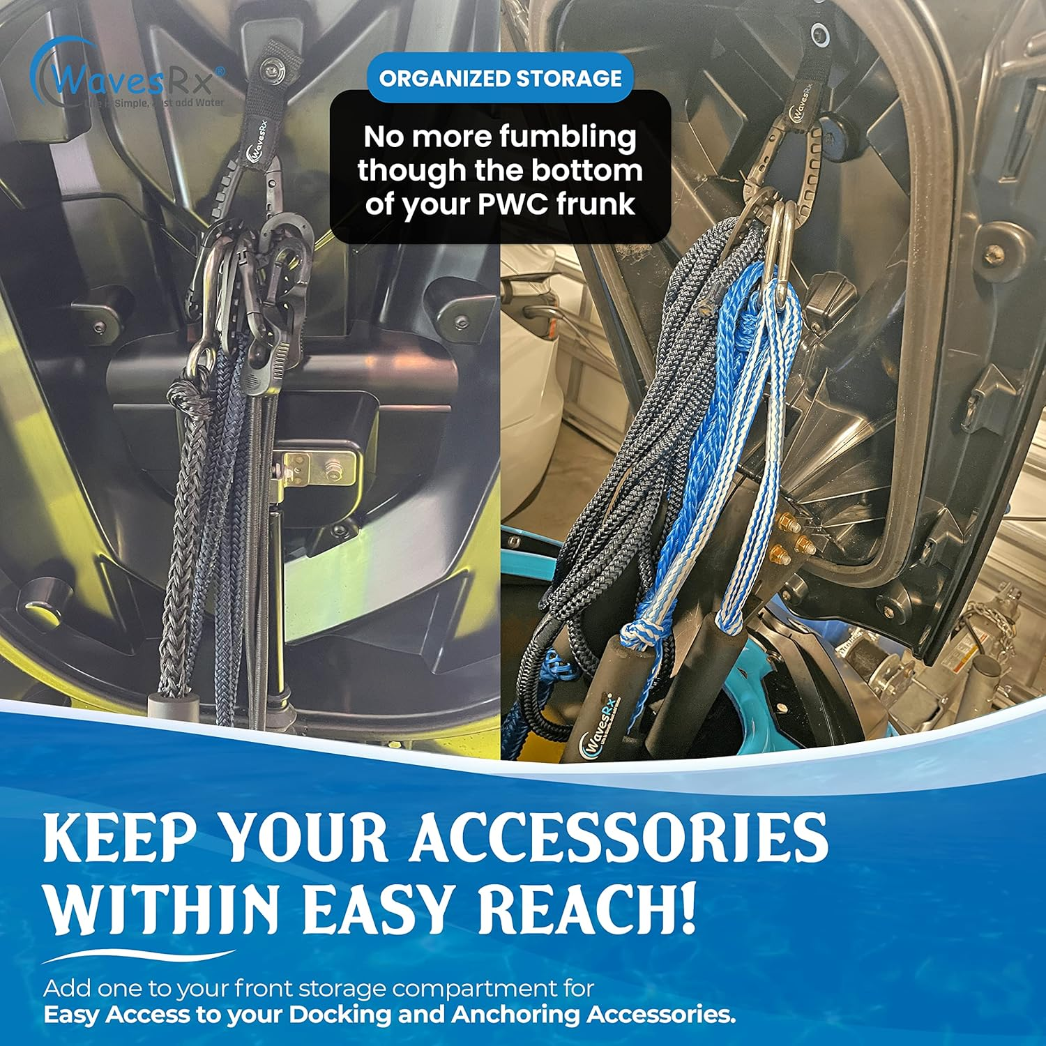 Wavesrx Soft Loops Jet Ski Cleats (7PK) | Quick & Secure Anchor Points for Docking Bumpers & Fenders, Anchoring Line & Bungee Dock Rope | a Must-Have Accessory for Your Waverunner, Seadoo & Other PWC image number 4