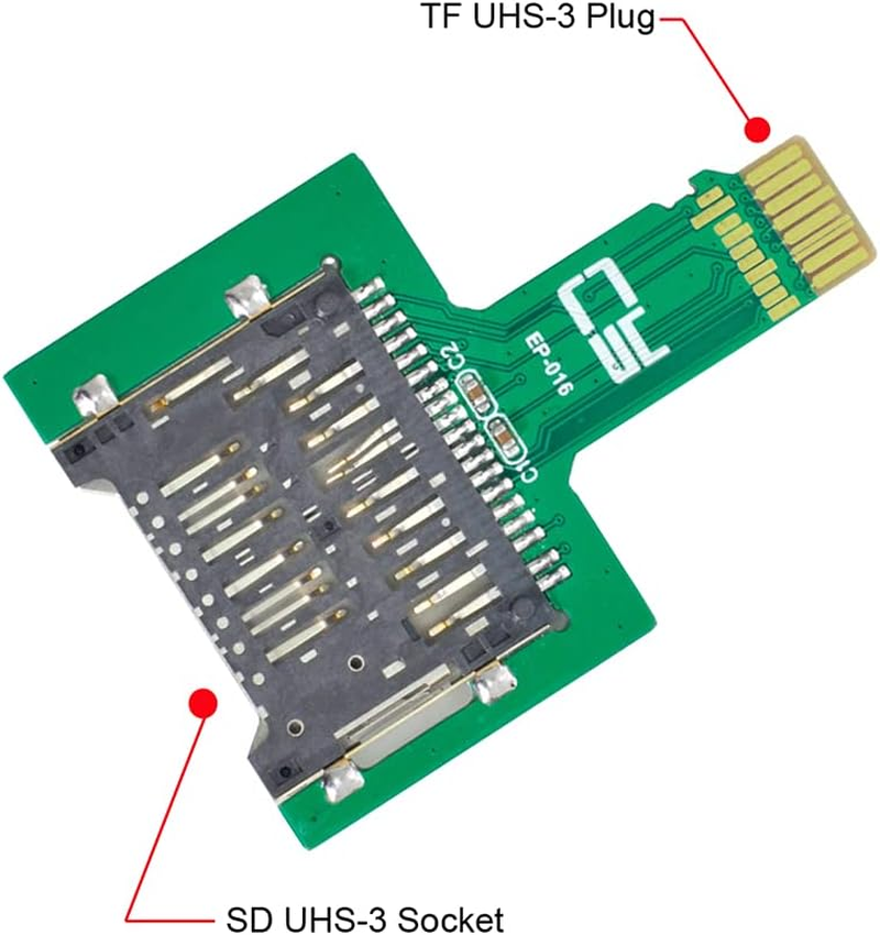 NFHK TF Micro SD Male Extender to SD Card Female Extension Adapter PCBA SD/SDHC/SDXC UHS-III UHS-3 UHS-2 image number 1