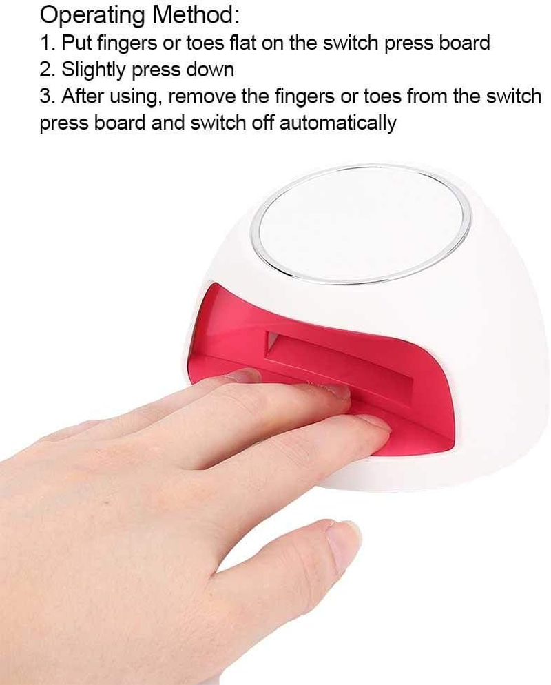 Convenient Nail Dryer, Mini Nail Dryer, Small Size Eco-Friendly Non-Toxic for Practice Beauty image number 2