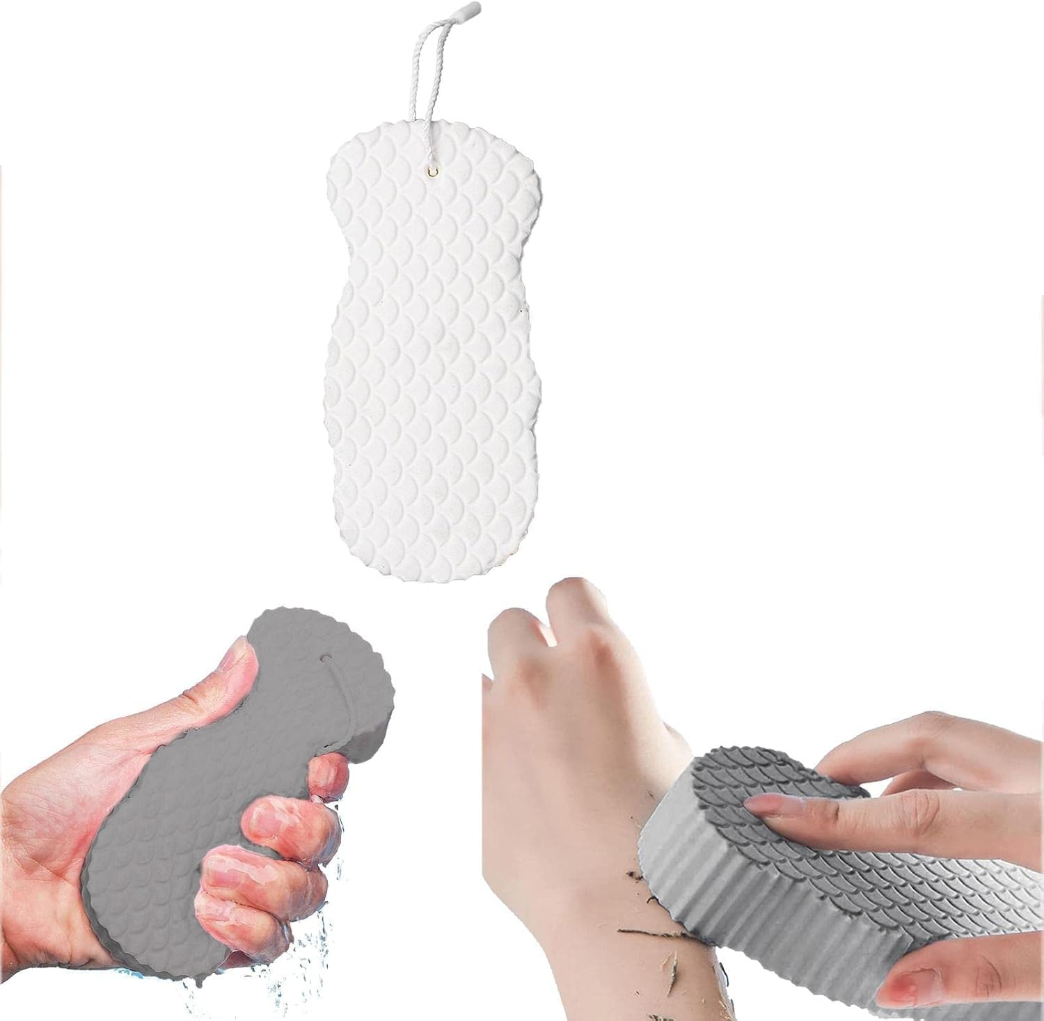 Yessmi 3D Soft Exfoliating Bath Sponge, 2Pcs Ultra Soft Bath Body Shower Sponge, Polyvinyl Alcohol, Exfoliating, Color B - Color B image number 2