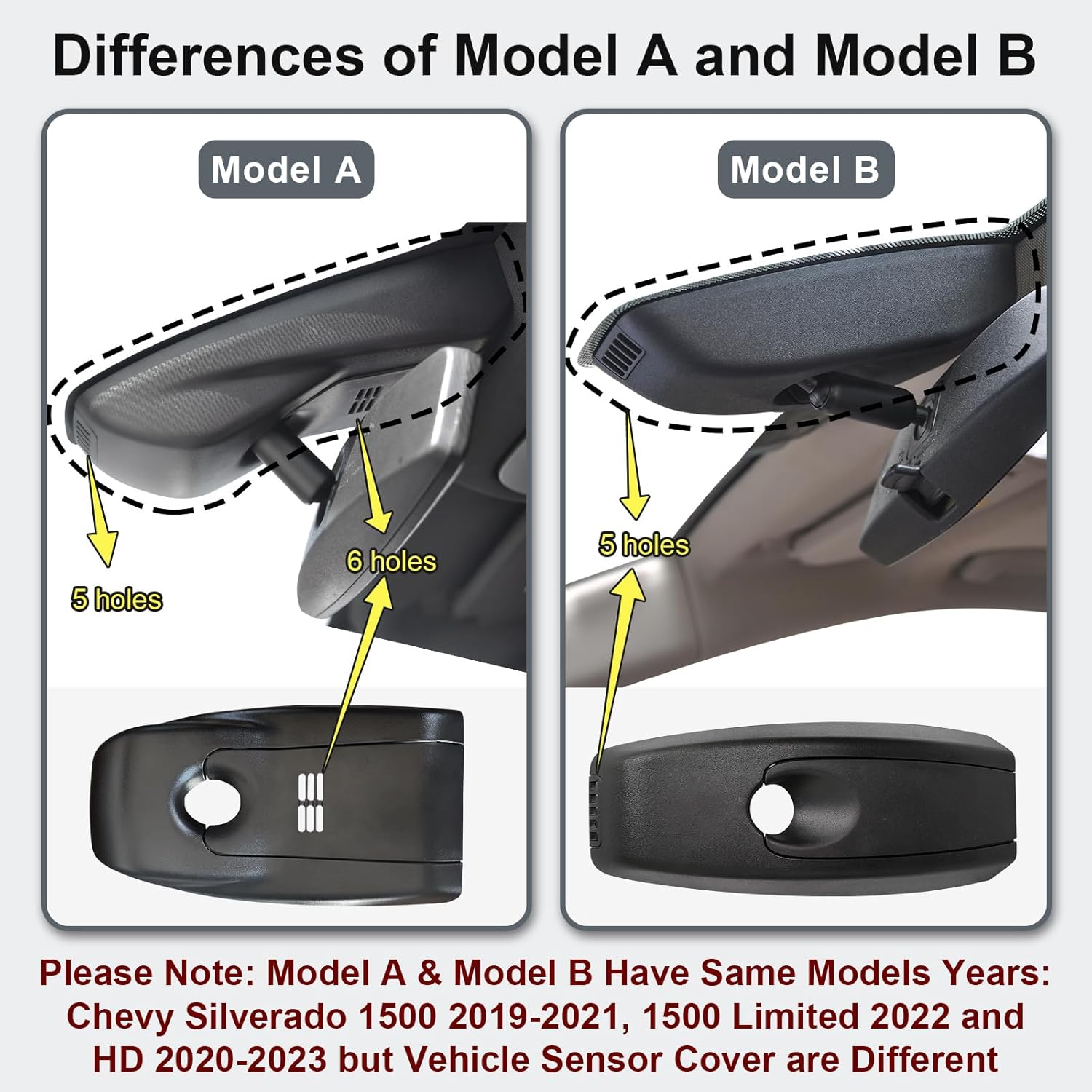 4K Dash Cam Fit for Chevy Silverado 1500 2019-2021, 1500 Limited 2022 and HD 2020-2023 (Model A), 2160P Video, Wifi & APP,64GB Card, GPS image number 4