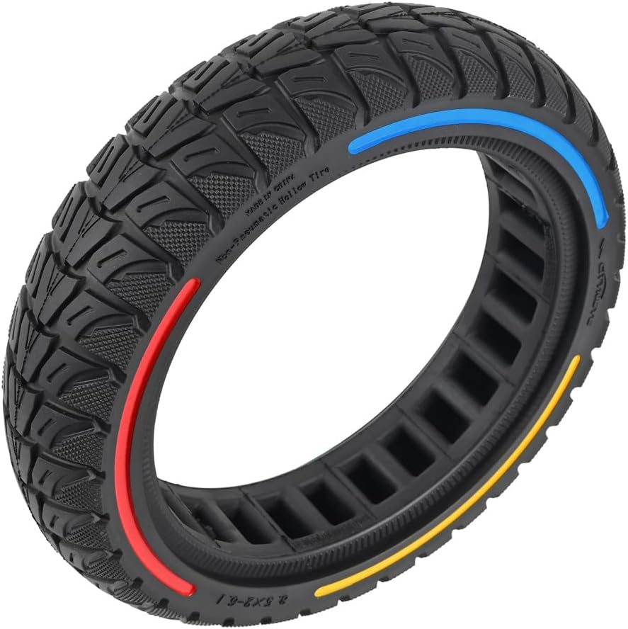 8.5X2.125 off Road Solid Tire for Gotrax GXL V2 XR Hiboy S2 Electric Scooter, Replacement Wheels 8 1/2X2 Tyre - 3 Color With Rim image number 6