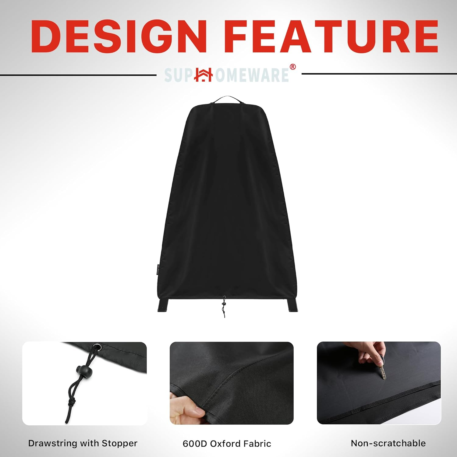 Grill Cover for Ninja Premium XL Grill Stand, Heavy Duty BBQ Grill Accessories for Ninja Stand OG800 OG900 and OG951 Series Woodfire Pro Outdoor Grill. image number 1