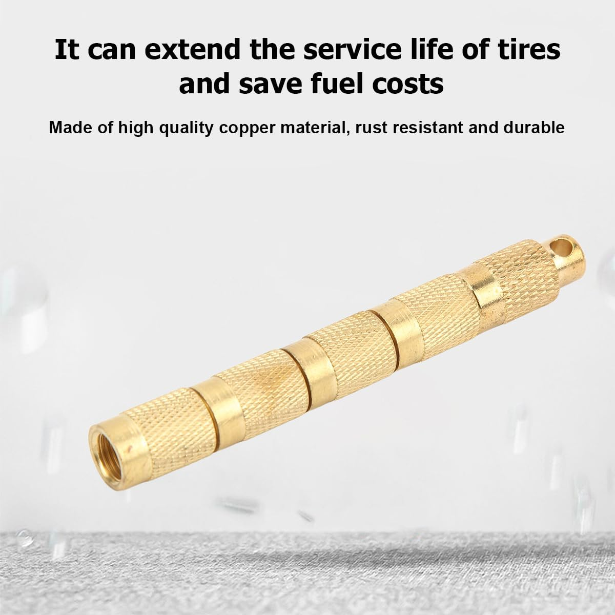 Mandark Car Tire Deflator Tool, 4 in 1 Brass Vehicle Air Pressure Deflation Valve Kit, Portable Automotive Tyre Relief Bleeder Set with Valve Caps Keychain, Universal for Offroad Vehicle image number 2