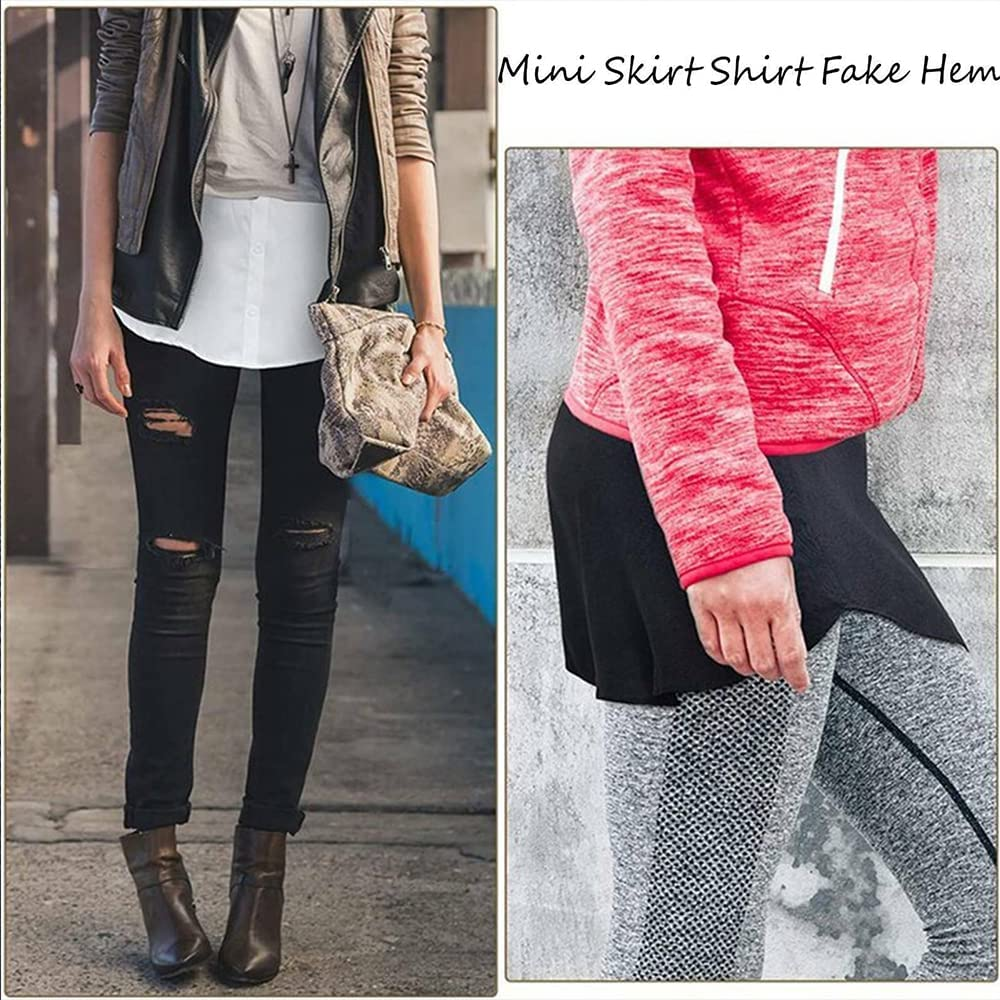 BIGTEDDY Shirt Extender Adjustable Hem Fake Top Women Mid-Length Shirt Extender plus Size