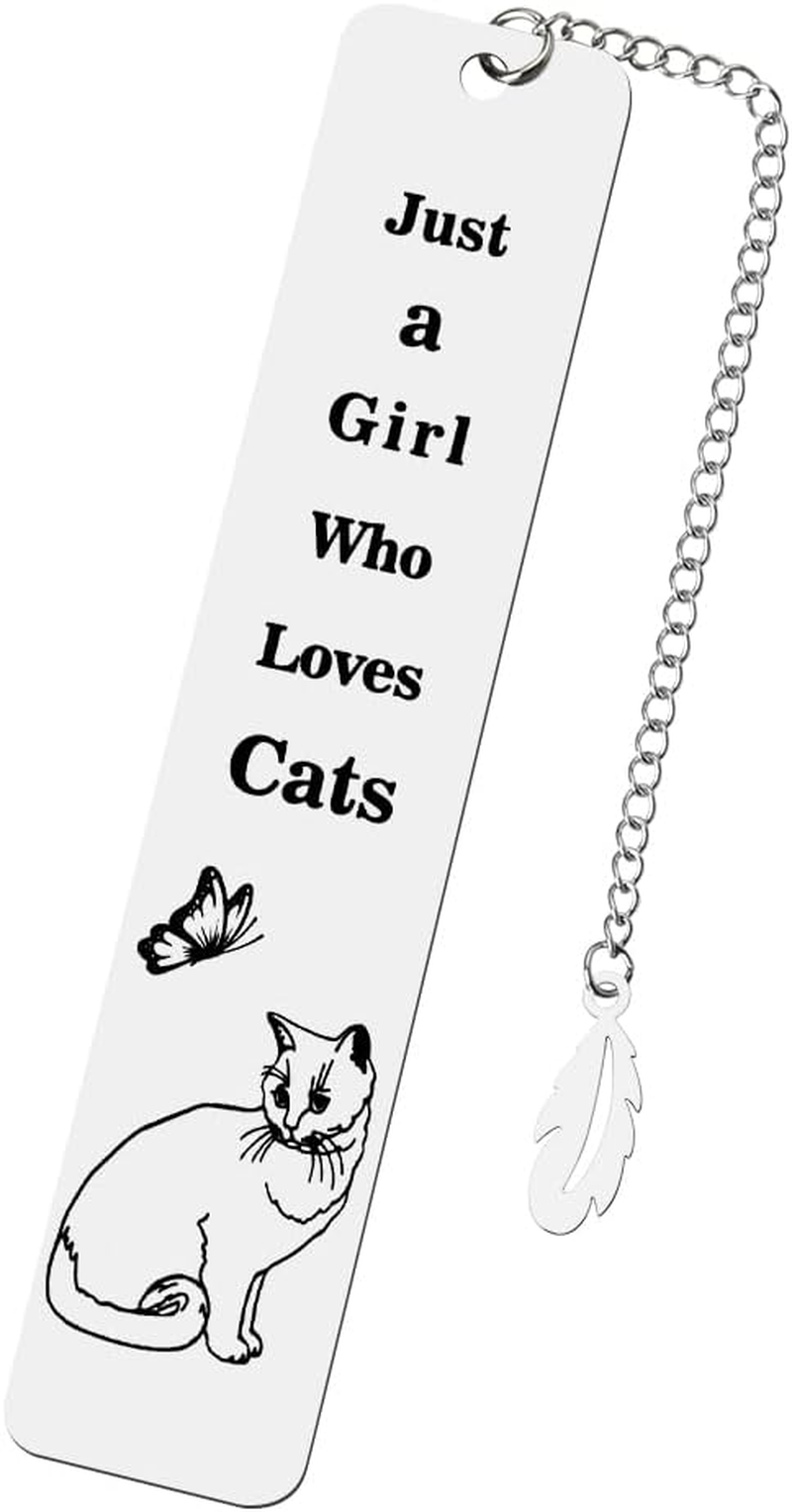 Cat Bookmarks for Book Lovers Women Birthday Gifts for Cat and Book Lover Gifts for Teen Girls Cat Book Markers for Reading Accessories Cat Gifts for Teenage Girls Reader Wedding Gifts for Cat Lover