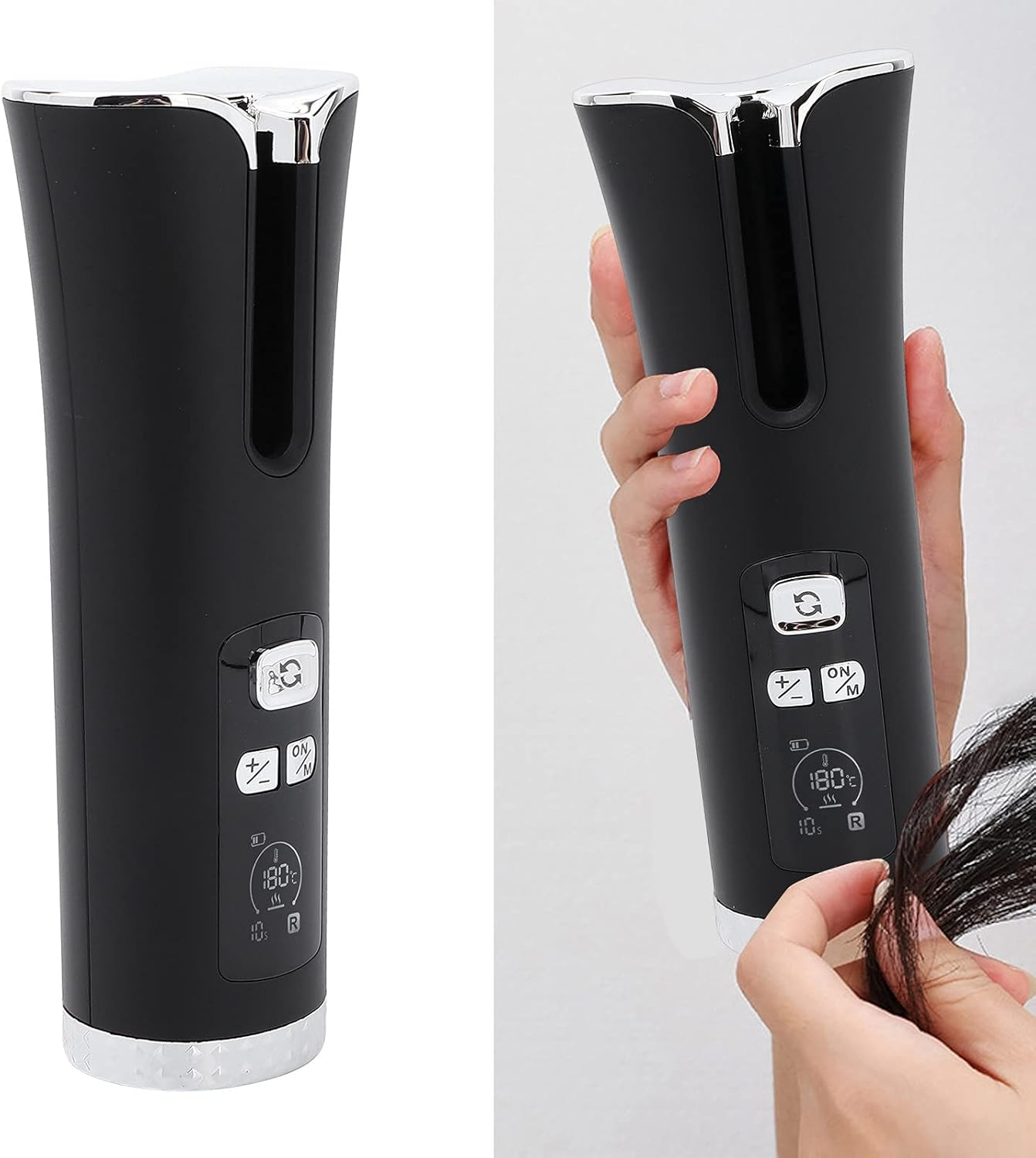 Cabelo Preto Port&aacute;til Ritter Inteligente Auto Curling Iron Haircut Estilo Beleza Iniciar Viagem image number 4