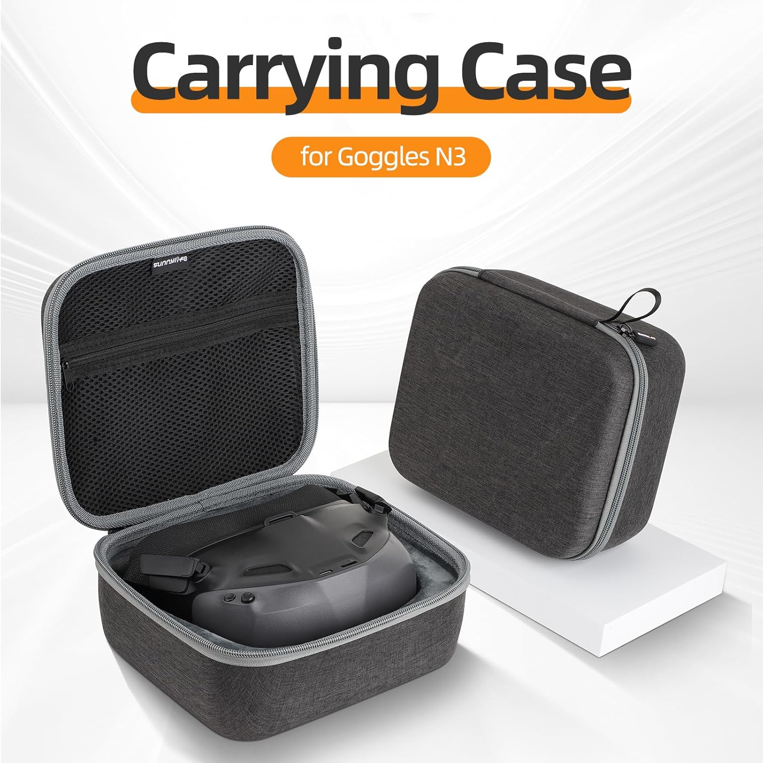 ZJRXM Case for DJI Goggles N3, Portable Storage Bag, Portable Protective Case for DJI Goggles N3, Gray, 228 * 201 * 101Mm image number 6