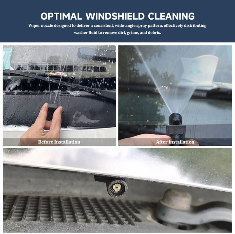 2PCS Front Windshield Wiper Washer Nozzles, Replacement Jet Sprayers for Honda Civic 2017-2021, Compatible with OE# 76810-TGG-E01 image number 1