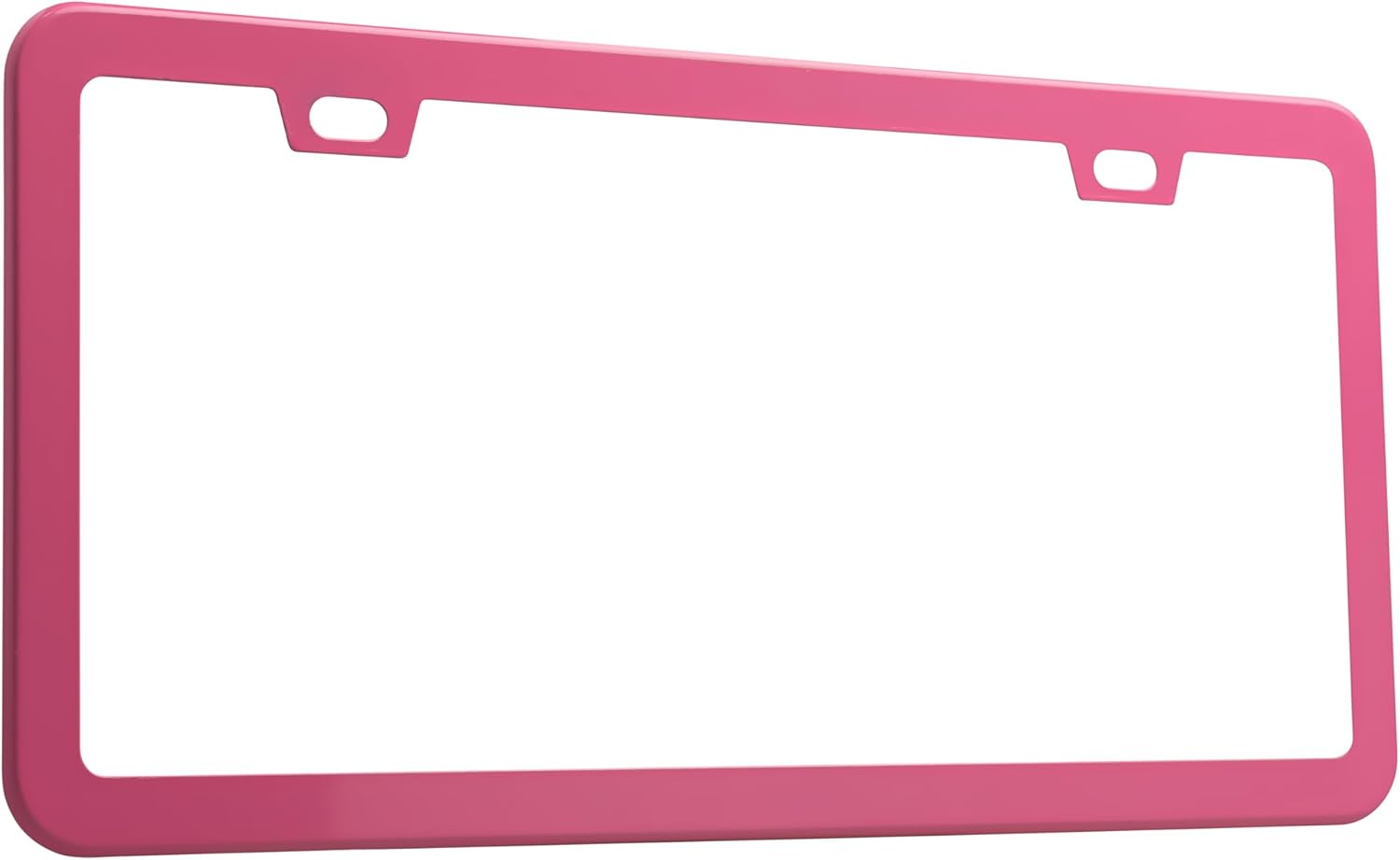 Plate Jade 2 Pack Premium Matte License Plate Frame, Solid Rust-Proof Aluminum Holder with 2 Holes, Universal Car Frame for Women and Man, Including Screws (Matte Pink)