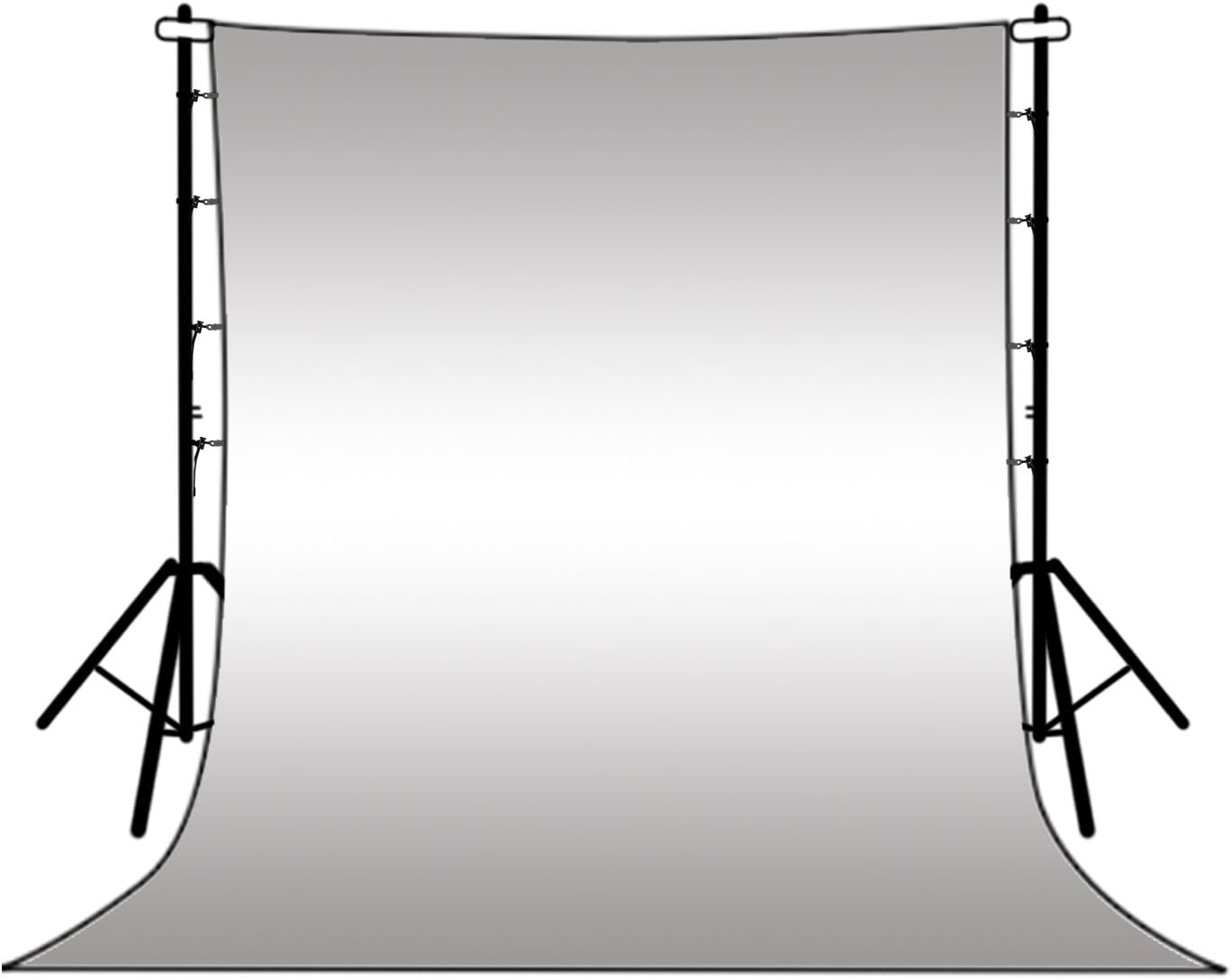 Sunmns 12 Pack Background Backdrop Clips Clamps Holder for Photography, Video and Television, Black image number 2