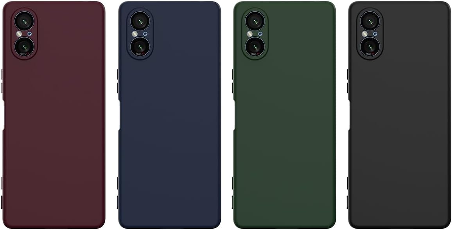 Protective Case for Sony Xperia 5 V, High-Quality Liquid Silicone Softshell, Non-Slip Shell, Compatible with Mag-Safe, Mobile Phone Case with Full Camera Protection, Sony Xperia 5 V Black image number 3