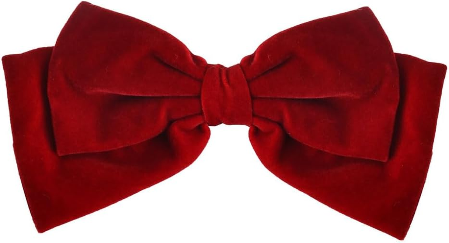 Christmas Hair Bows for Women and Girls - Large Red Bowknot Hair Clips, Decorative Big Halloween Barrettes, Hair Accessories for Ladies image number 5