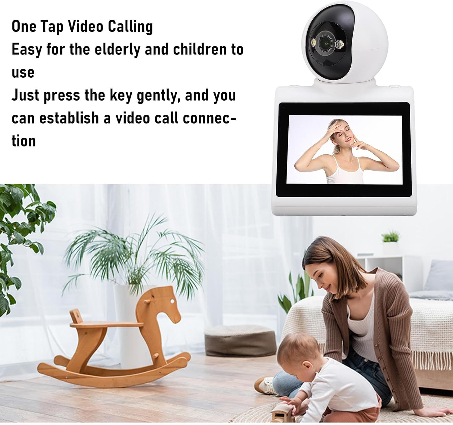 MENDUNER Indoor Smart Security Camera, 2MP HD Dog-Camera, One Tap Video Calling, Motion Detection for Baby and Pet Monitor, Maximum Supported 128G. image number 2