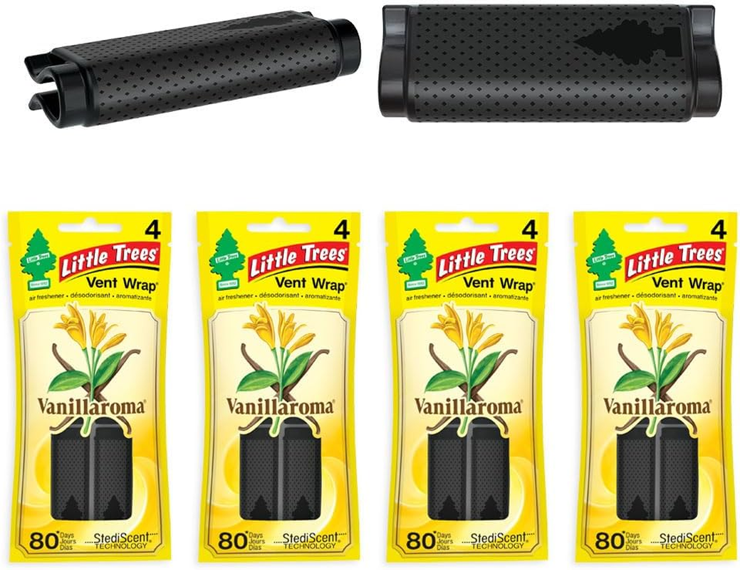 Little Trees Vent Wrap Vanilla Car Air Freshener 16 Wraps (Pack of 4) image number 2