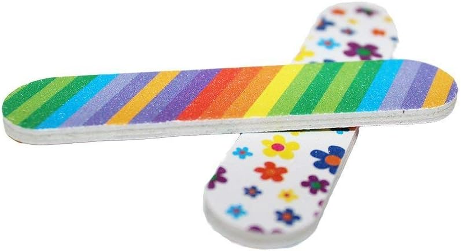 Zcollection TM (1 DOZEN) Colorful Girly Mini Emery Board Nail Files image number 4