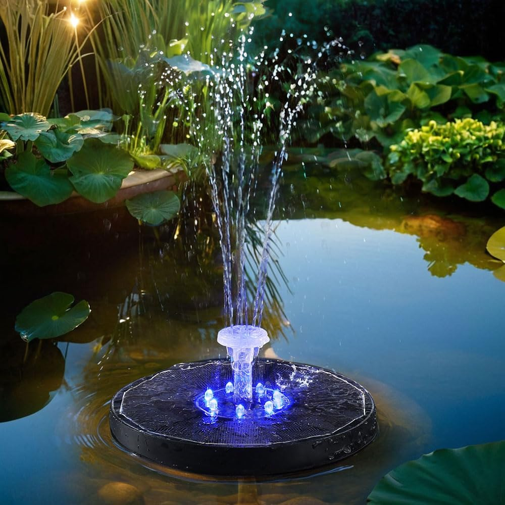 Gardeon Floating Solar Pond Water Fountain Pump Outdoor Fountains LED Light image number 1