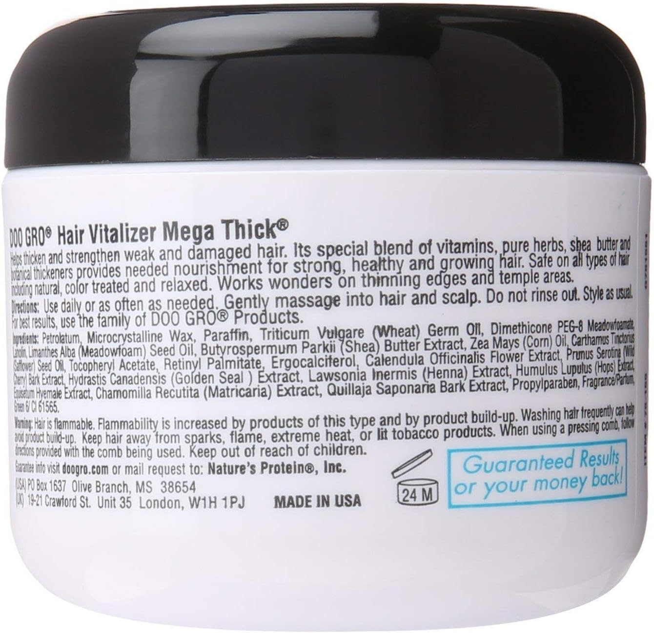 DOO GRO Medicated Hair Vitalizer Mega Thick Anti-Thinning Formula, 4 Oz (Pack of 4)