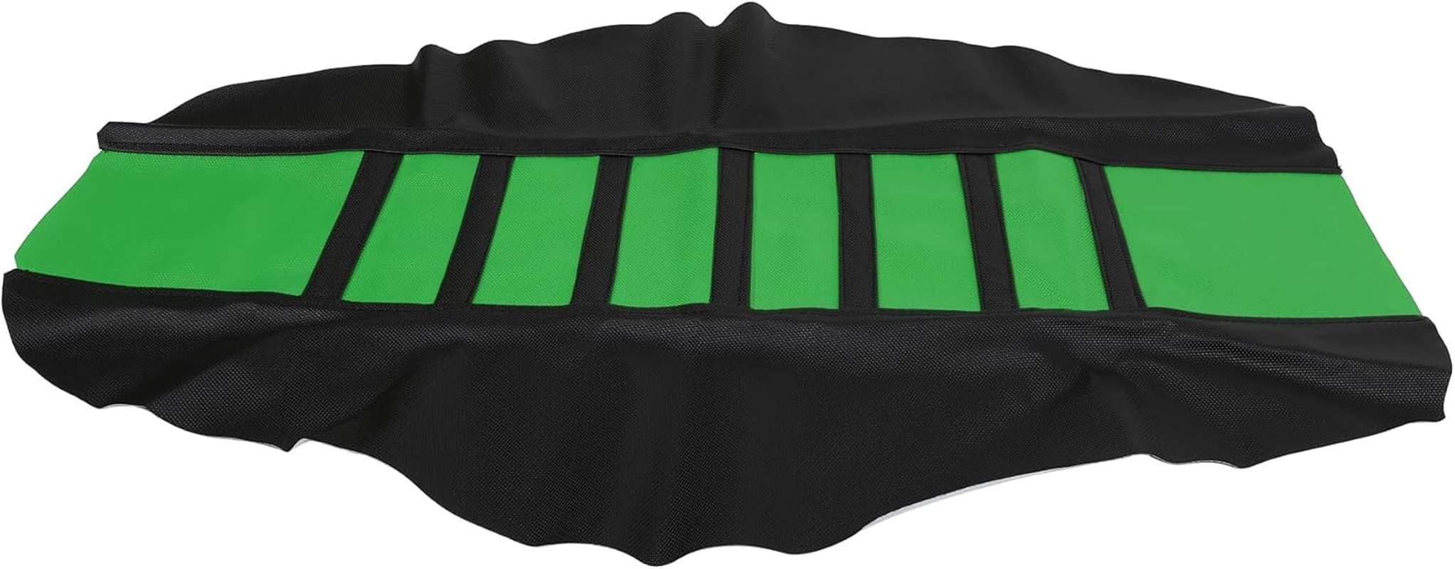 X AUTOHAUX Universal Motorcycle Pit Dirt Bike Faux Leather Soft Seat Cover anti Slip Seat Cushion Green Black image number 6