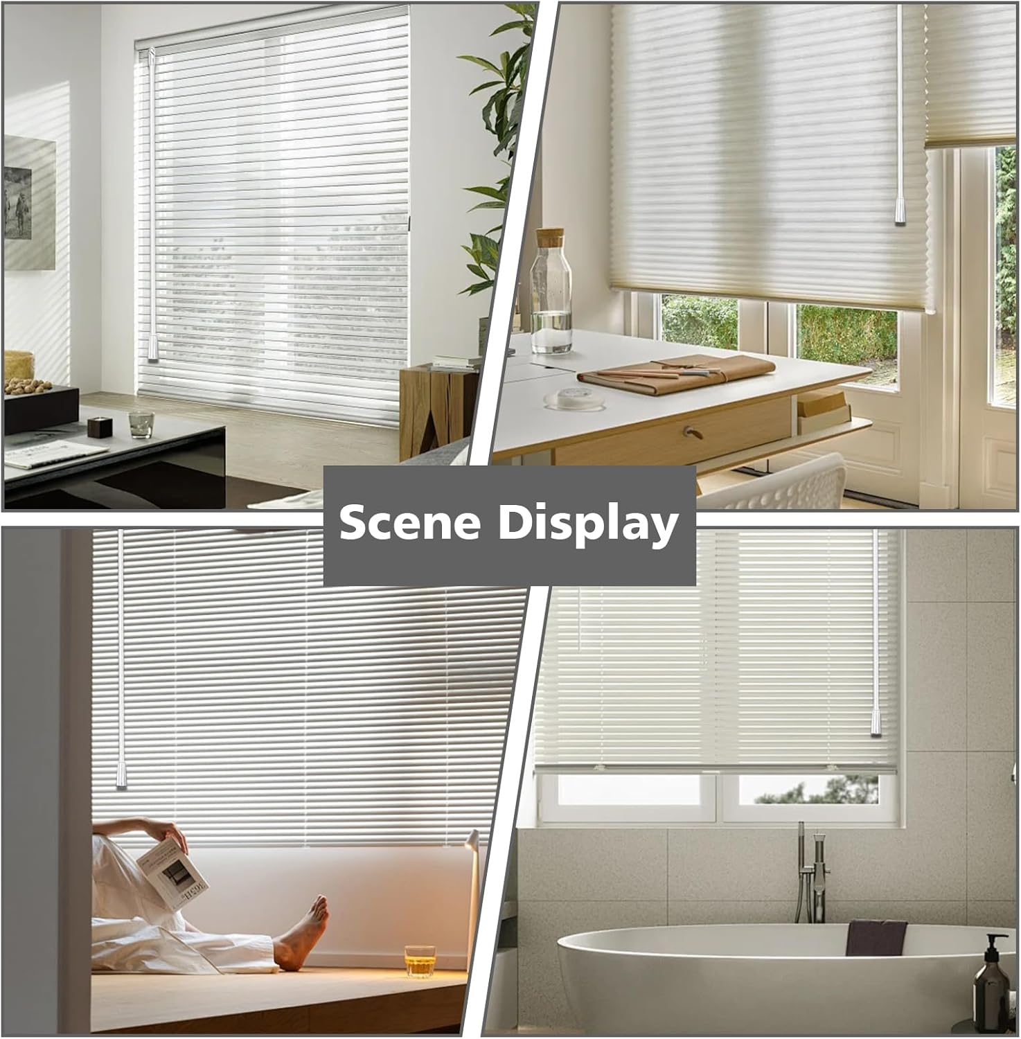 17 Inch Long Vertical Blind Wand, Window Blind Tilt Rod, ZGWANSUI Blind Tilt Wand Replacement with Hook and Grip, Blinds Replacement Wand Clear, Blind Control Stick Parts, Opener Accessory (2 Pack) - 6 Pack image number 7