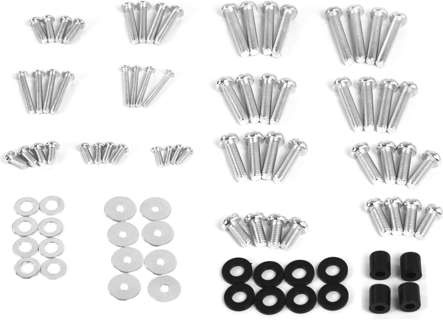 VIVO M4 M5 M6 M8 Universal TV and Monitor Mounting Vesa Hardware Kit Set, Includes Screws, Washers, Spacers, Assortment Pack, Fits Most Screens up to 80 Inches (Mount-Tvware)