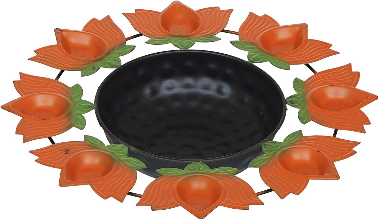 Webelkart Urli Bowl Set of 3 Lotus Diya Metal Urli Pot Potpourri Bowl for Home and Office Decor & Festival Gift,Water Floating Flowers and Tealight Candle Holder for Vastu, Pooja and Home Decoration image number 5