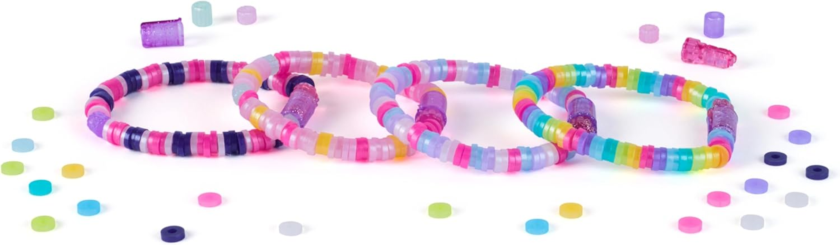 Cool Maker, Stack&rsquo;D Heishi Expansion Pack, Bracelet Making Kit with over 1300 Beads for Bracelets, Makes 15, Arts and Crafts Kids Toys for Girls Ages 7 and Up