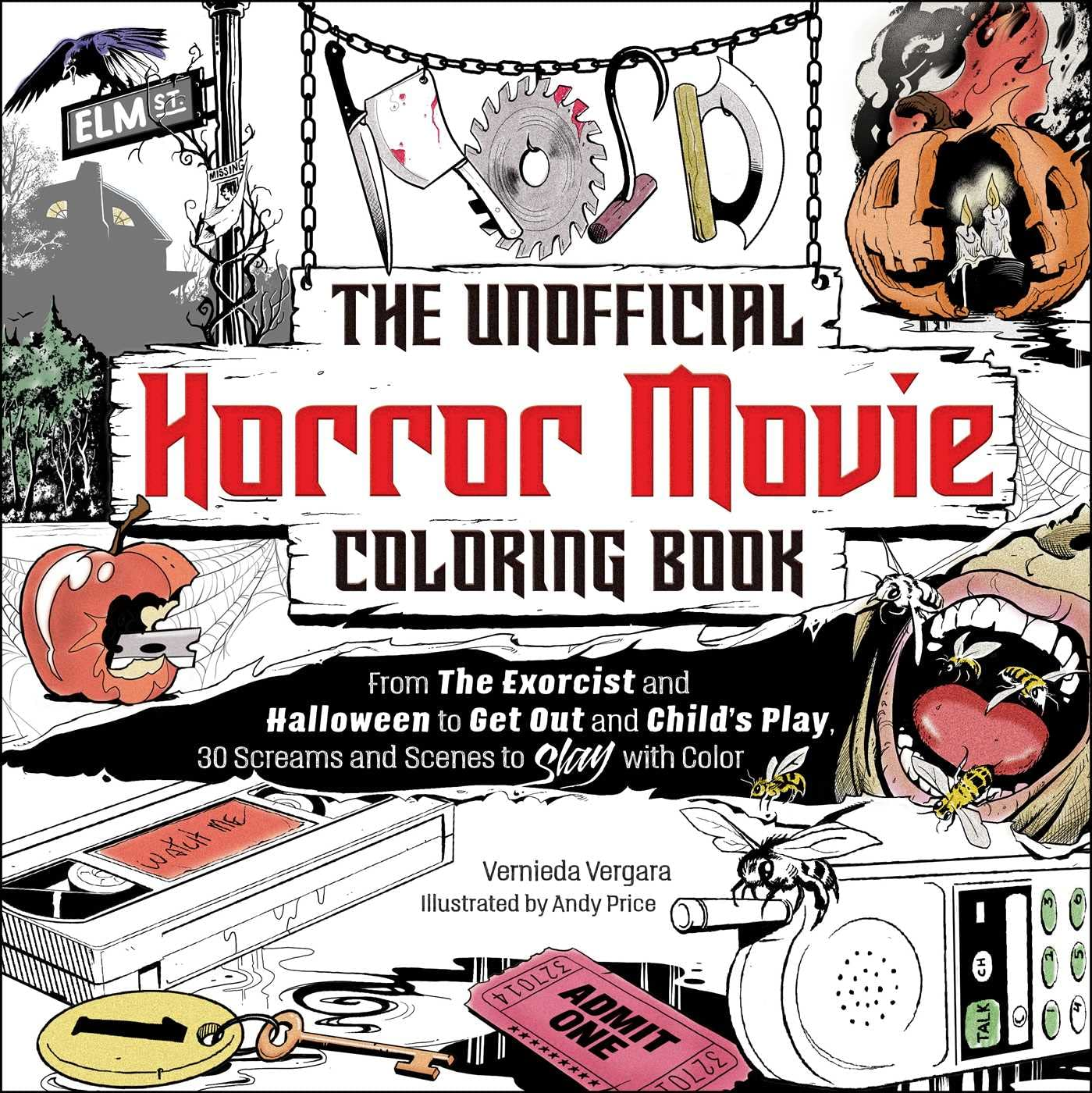 The Unofficial Horror Movie Coloring Book: from the Exorcist and Halloween to Get Out and Child'S Play, 30 Screams and Scenes to Slay with Color image number 4