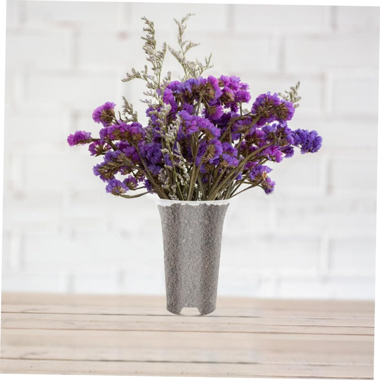 8Pcs Pp Material Orchid Pot Planters Flower Pots Side for Succulent Planting Decor image number 4