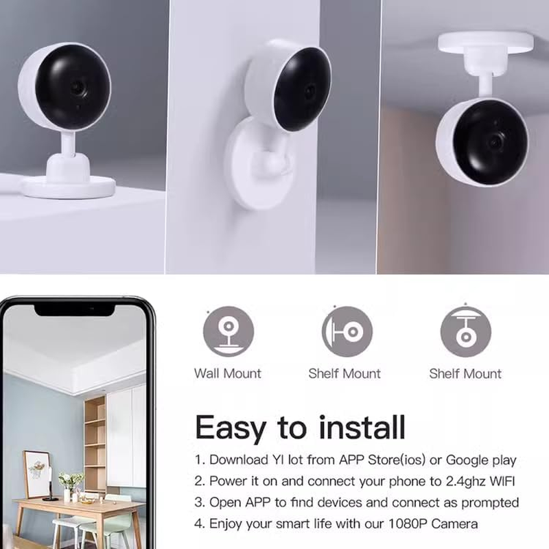 Home.X Smart Wifi Baby Monitor with Cry Detection, Temperature & Humidity Sensor, 2MP/3MP HD Camera, Night Vision, Two-Way Audio, and Remote App Control image number 4