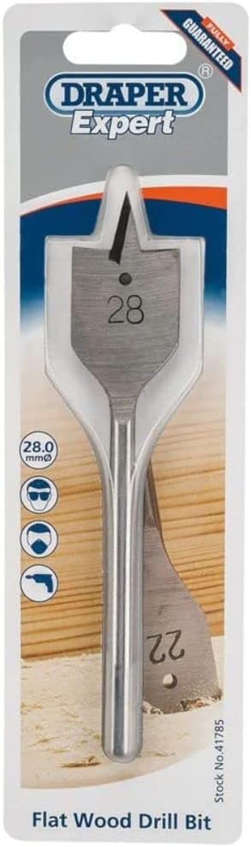 Draper Tools 41590 Flat Wood Bit, 22 Mm image number 2