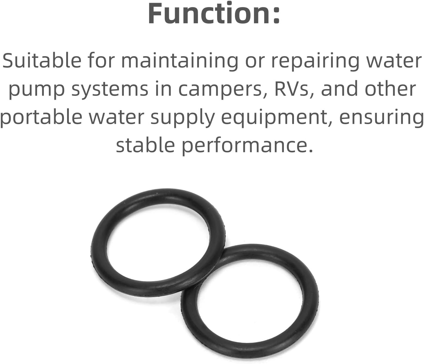100Pcs Water Pump Housing O-Ring Rubber Seal 17X13X2Mm Compatible with Al-Ko/Compatible with Colapz/Compatible with Dometic/Compatible with Whale Systems image number 4